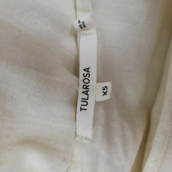 TULAROSA Cream Berkley Prairie Lace Mini Dress XS - Picture 9 of 11